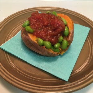 Savory Baked Sweet Potato | Vegan Living by Danielle