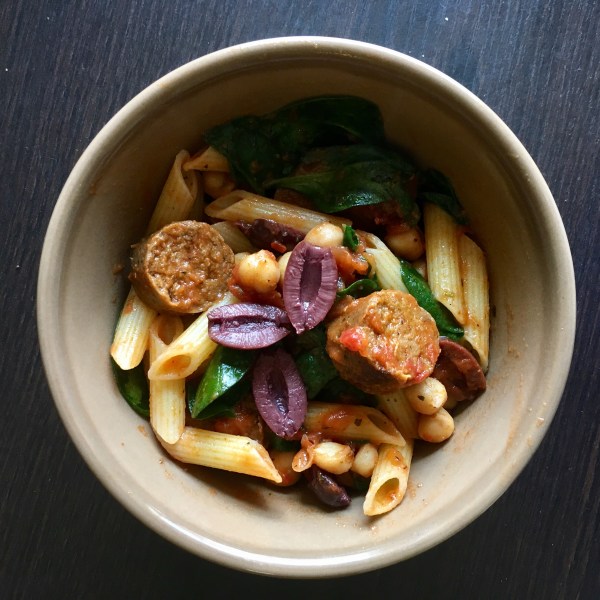 Tuscan Spinach Pasta | Vegan Living by Danielle