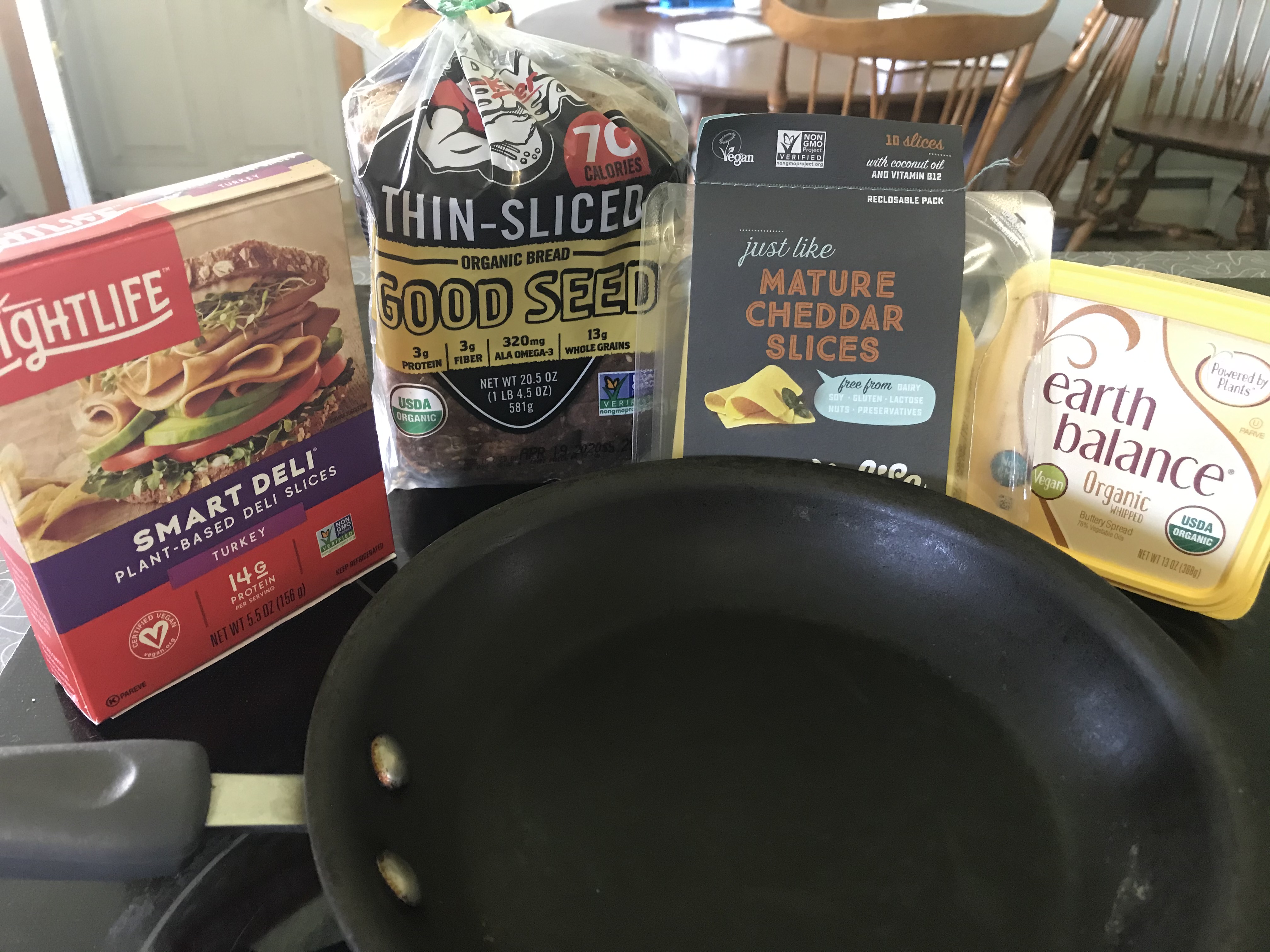 Ingredients for the sandwich